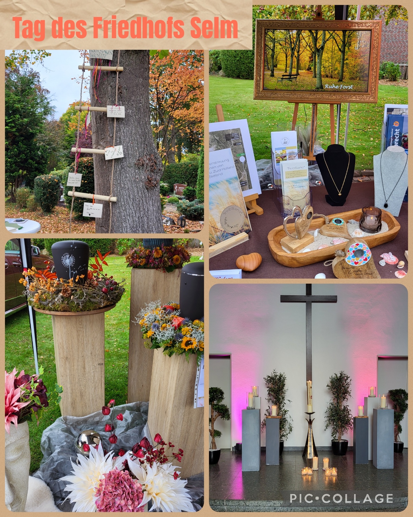 Collage 2025 NEU Tag des Friedhofs Selm